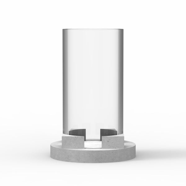 TOLA Candle and Tealight Grey Tall