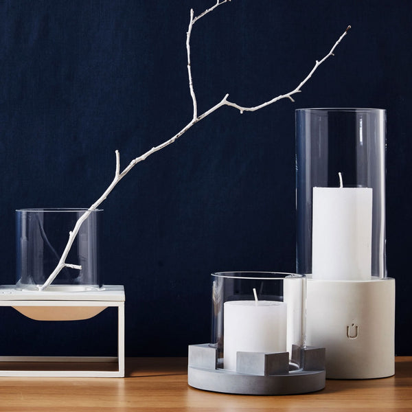 TOLA Candle and Tealight Grey Short
